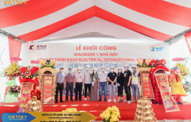 Công ty tổ chức lễ khởi công tại Bình Phước | Lễ Khởi Công Nhà Máy Công Ty TNHH KAIDI ELECTRICAL INT