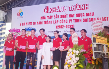 Tổ chức lễ khánh thành chuyên nghiệp tại tỉnh Long An | Lễ khánh thành nhà máy SAIGON PLASTIC COLOR