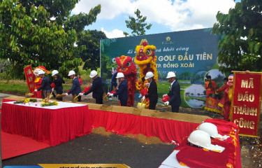 Tổ chức lễ khởi công và lễ động thổ tại Bình Phước| Khởi công Công viên sân Golf tại Đồng Xoài